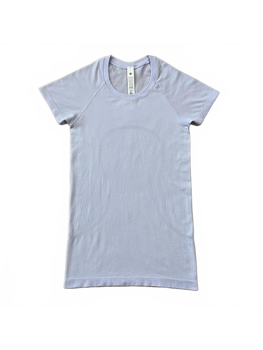 Lululemon Swiftly Tech Short Sleeve Shirt 2.0  Hip Length Purple Size 4